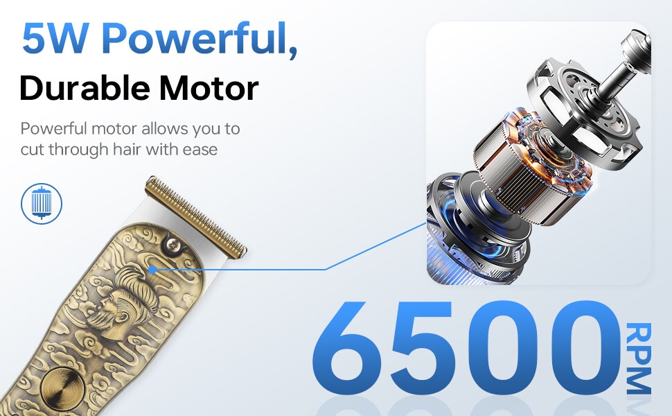 JAMAKY Vente chaude OEM Tondeuse à cheveux électrique sans fil rechargeable par USB pour hommes, tondeuse à cheveux professionnelle sans fil pour barbier