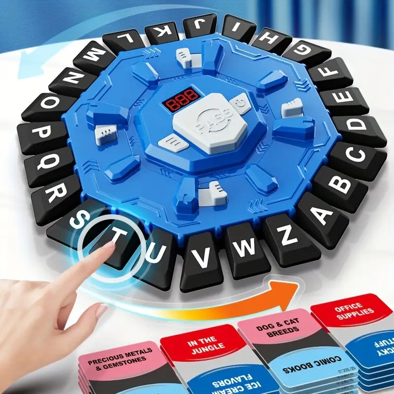 1个快速思维标准版字母单词游戏 - 适合家庭互动的策略桌游，提升认知能力，非常适合派对用品，圣诞节，生日和节日礼物 3