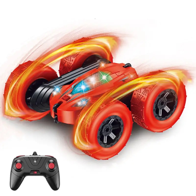 Voiture télécommandée, ORRENTE RC Cars Stunt Car Toy, 4WD 2.4Ghz Double Sided 360° Rotating RC Car with Headlights, Kids Xmas Toy Cars for Boys/Girls détails 16