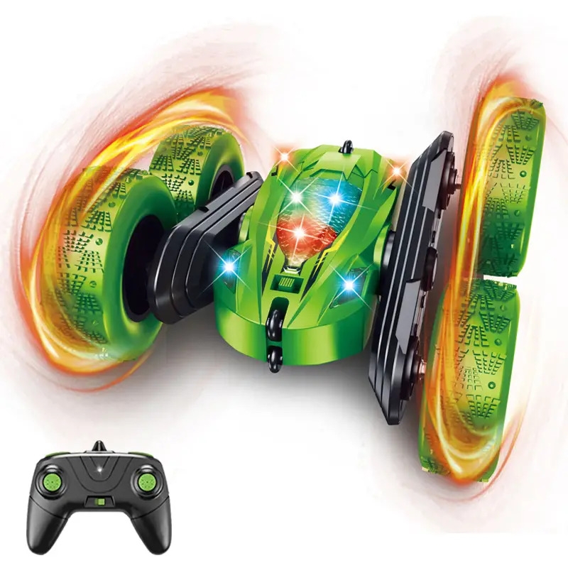 Voiture télécommandée, ORRENTE RC Cars Stunt Car Toy, 4WD 2.4Ghz Double Sided 360° Rotating RC Car with Headlights, Kids Xmas Toy Cars for Boys/Girls détails 15