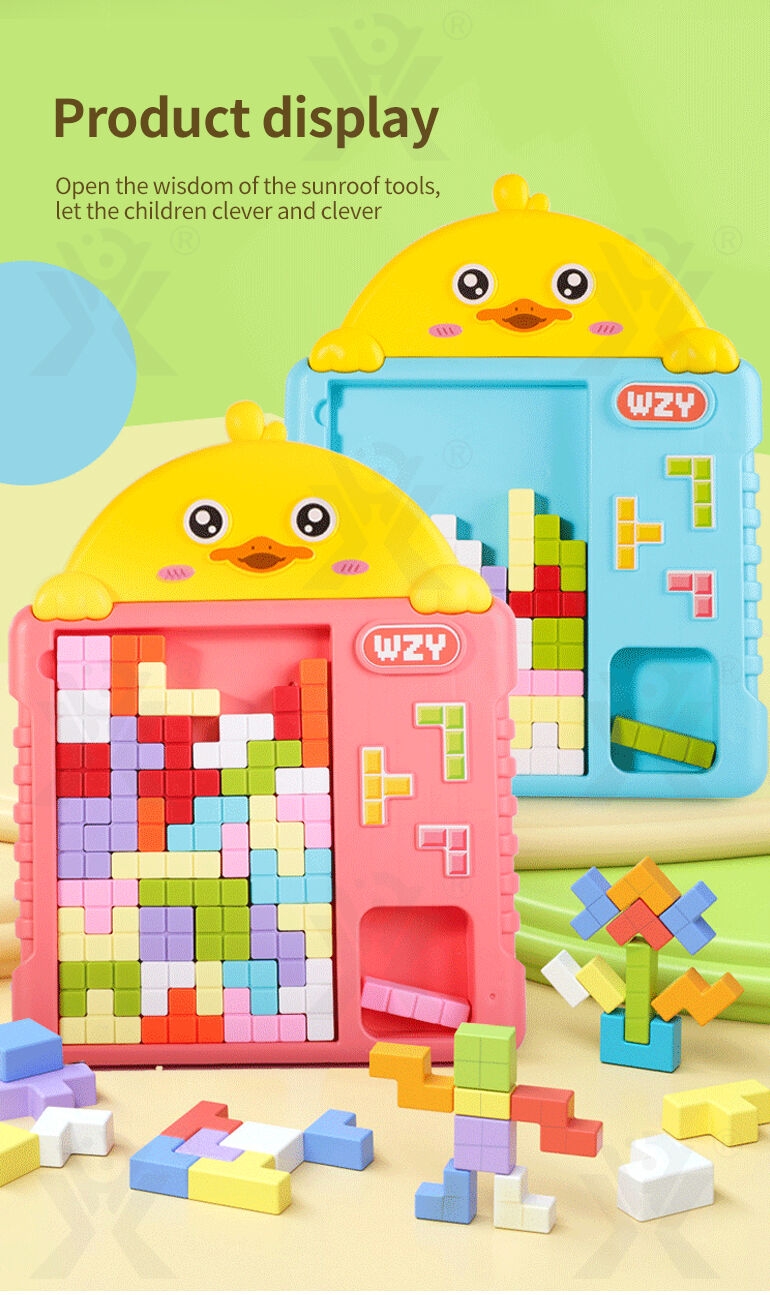 Jouets de blocs pour bébés Chengji, blocs de construction en plastique pour enfants, animaux de dessin animé colorés, outils éducatifs créatifs russes
