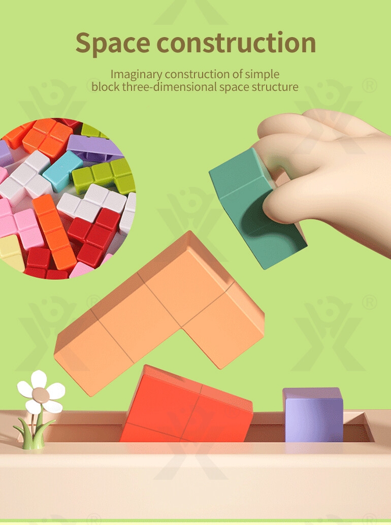 Jouets de blocs pour bébés Chengji, blocs de construction en plastique pour enfants, animaux de dessin animé colorés, outils éducatifs créatifs russes