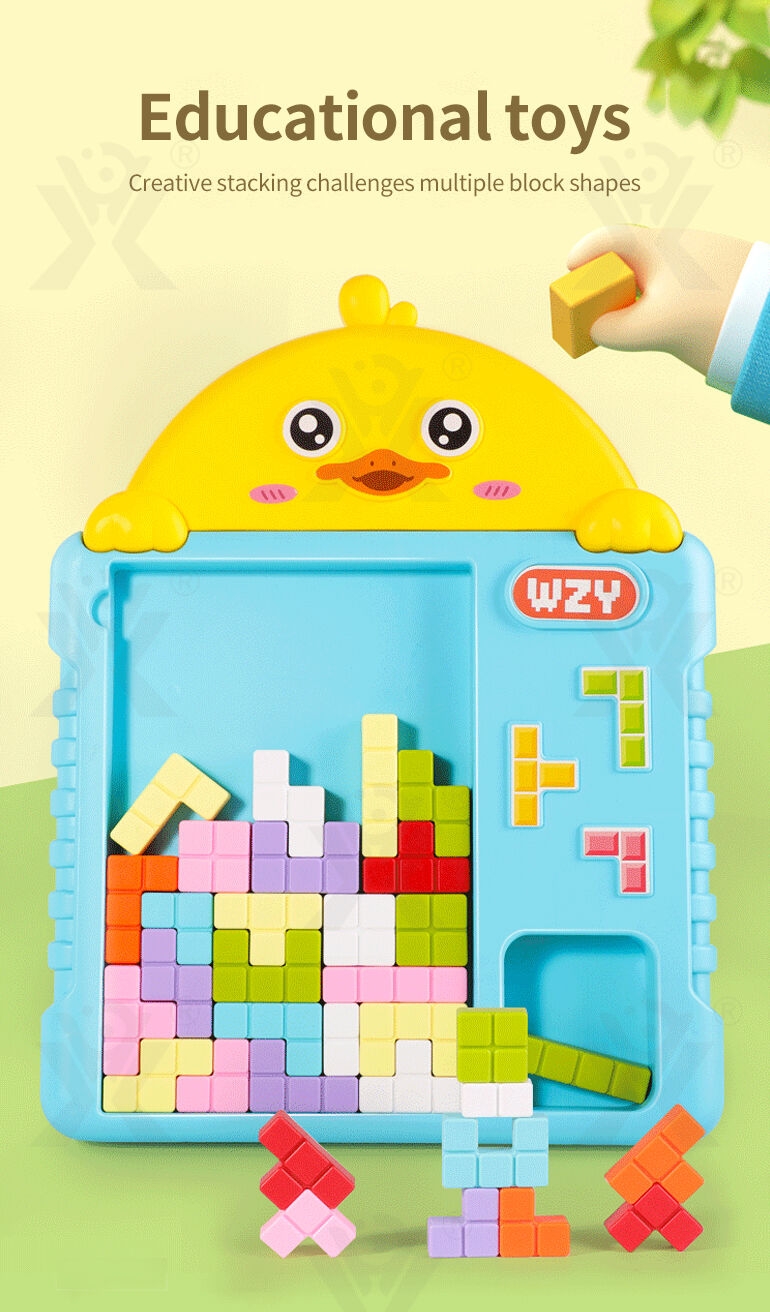 Jouets de blocs pour bébés Chengji, blocs de construction en plastique pour enfants, animaux de dessin animé colorés, outils éducatifs créatifs russes