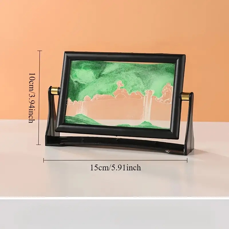 迷人风格 3d 流沙定时器 - 旋转玻璃沙艺术，独特的家居和办公室装饰，完美的节日礼物，非常适合房间装饰 商品详情 5