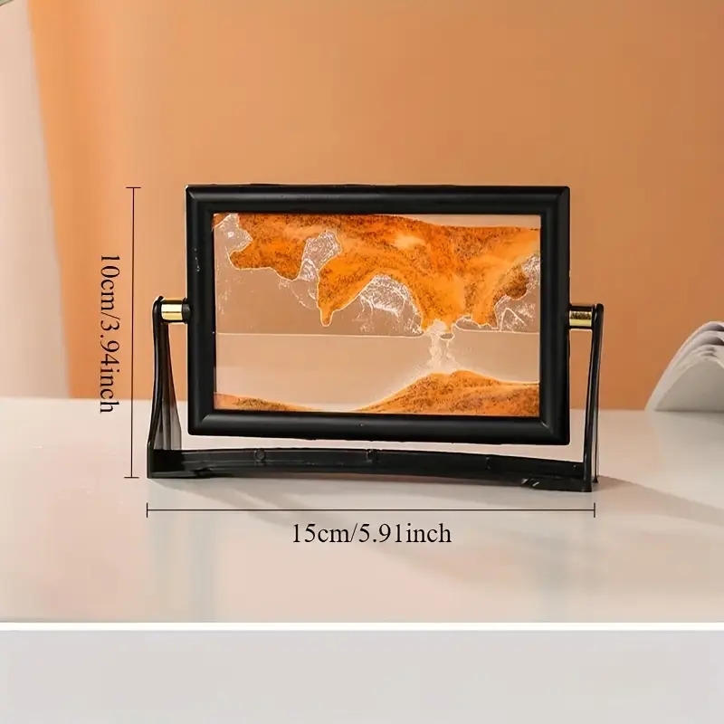 迷人风格 3d 流沙定时器 - 旋转玻璃沙艺术，独特的家居和办公室装饰，完美的节日礼物，非常适合房间装饰 商品详情 6