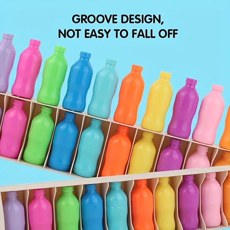 21件套色彩挑战瓶子拼图游戏套装,包含记忆与逻辑训练——配色策略桌游,内含21个彩色编码瓶子及收纳盒,适合家庭聚会游戏之夜、生日或万圣节派对游戏,青少年与成人教育益智游戏,提升记忆与问题解决能力,包含21个带彩色瓶盖的瓶子,完美适合团队游戏与战略思维 商品详情 7