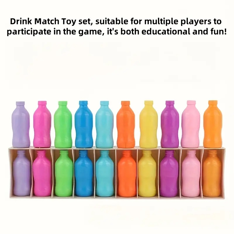 21件套色彩挑战瓶子拼图游戏套装,包含记忆与逻辑训练——配色策略桌游,内含21个彩色编码瓶子及收纳盒,适合家庭聚会游戏之夜、生日或万圣节派对游戏,青少年与成人教育益智游戏,提升记忆与问题解决能力,包含21个带彩色瓶盖的瓶子,完美适合团队游戏与战略思维 商品详情 6