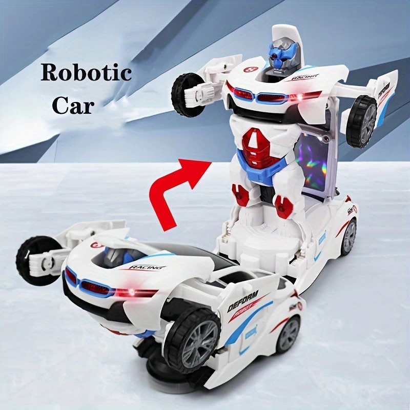 automatic deformation robot car toy car a robot car automatic universal avoid obstacles with lights and music birthday gift christmas gift holiday gift not delivery battery halloween gift details 2