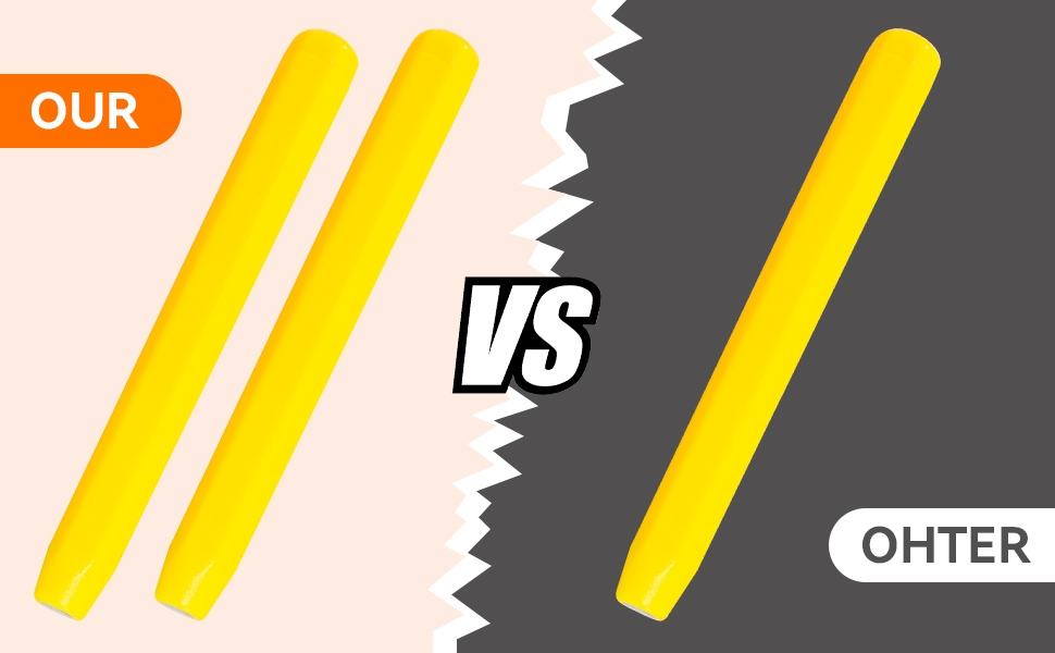 crayons jaunes sur fond gris