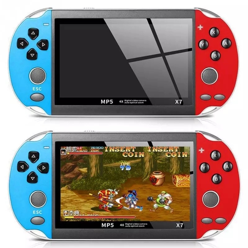 Generic Console De Jeu Vidéo Rétro Portable X7 - 4.3 Pouces - 8 Go - 1000+  Jeux Intégrés - Prix pas cher