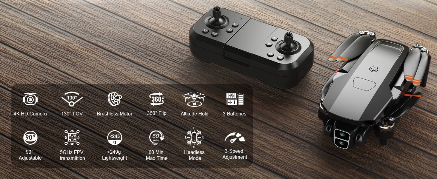 Drone with Camera for Adults 4K