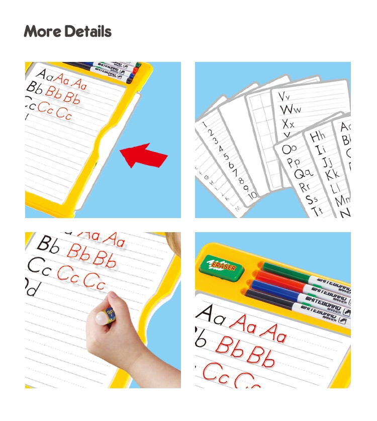 KSF Educational Toys English Alphabet Letter Learning Set Art Wordpad Drawing Board for Kids 5 to 7 Years Plastic Unisex