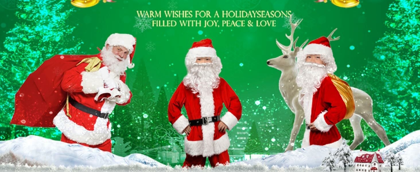 Costume de père noël pour enfants garçons tenue de père noël de noël trjes de père noël para niños