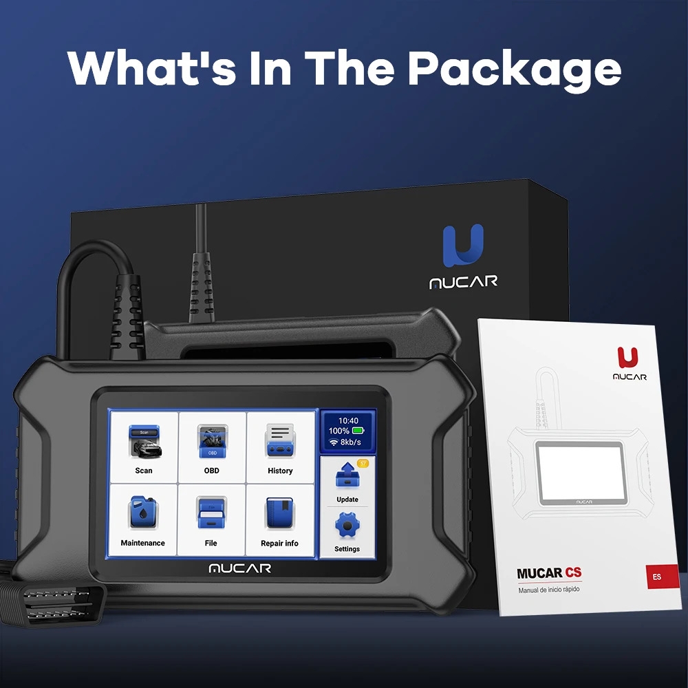 MUCAR CS5 Scanner OBD2 pour voiture ECM TCM ABS SRS BCM Outils de diagnostic automobile Testeur de batterie Outil automobile Mise à jour gratuite à vie