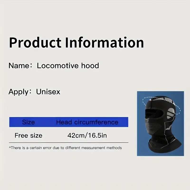 防风保暖滑雪和摩托车巴拉克拉法帽面罩 - 男女全脸和头部覆盖，寒冷天气骑行装备，冬季运动可调节贴合，防风面料（无需电源）- 滑雪、单板滑雪、摩托车 商品详情 3