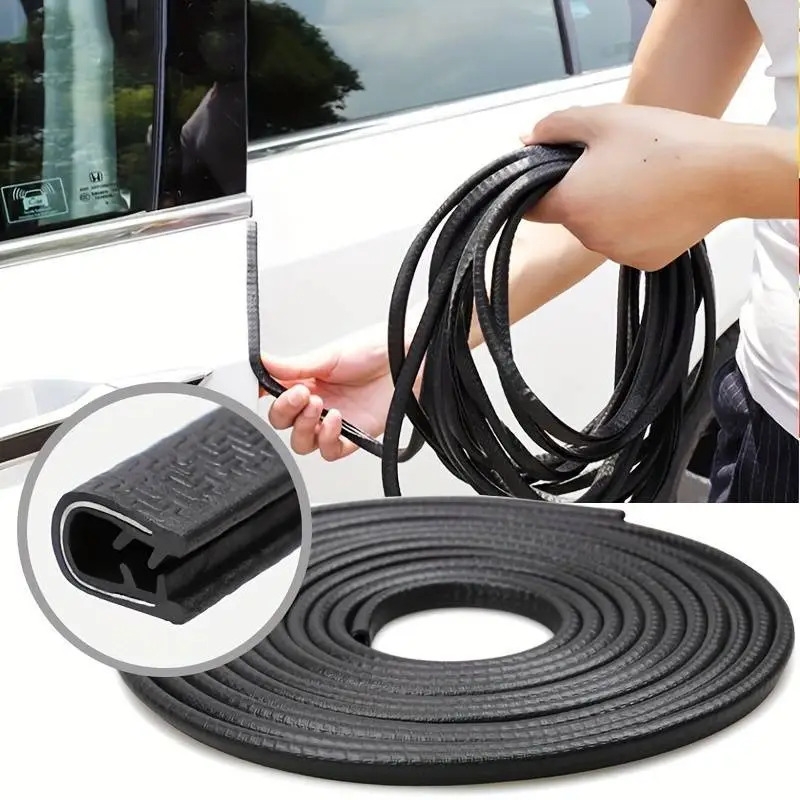car door protector car door anti collision strip soundproof strip dustproof rubber strip door bottom anti collision rubber strip 6