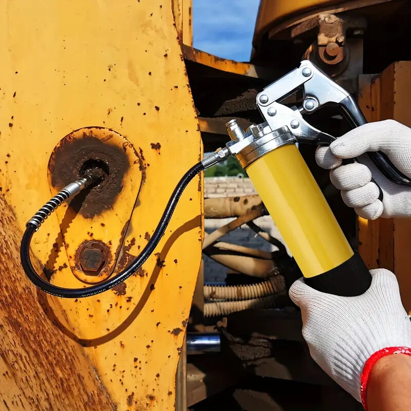 专业型润滑枪套装，具有8000 psi压力，配备14 oz润滑油盒、18英寸柔性软管、两个接头、两个硬管延长管以及一个锋利的喷嘴，有效润滑。 商品详情 0