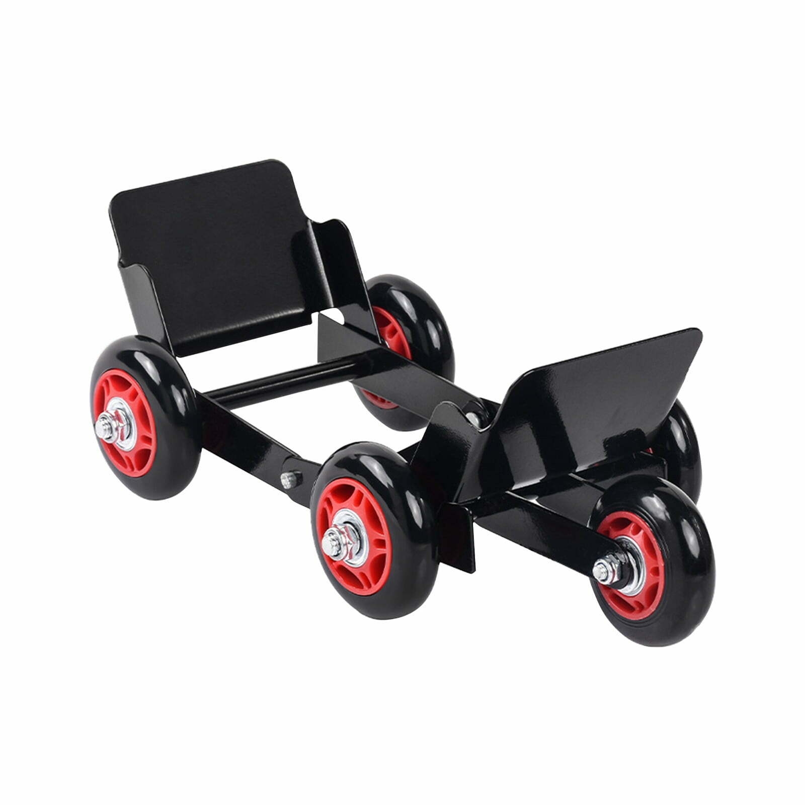 HOARBOEG Motorcycle Tire Dolly & Flat Tire Mover – Heavy-Duty 1000LB Foldable Trailer Booster for Cars, Bikes, Tricycles – Anti-Slip Rubber Wheels, Portable Emergency Tool (5.91*5.12*5.12in)