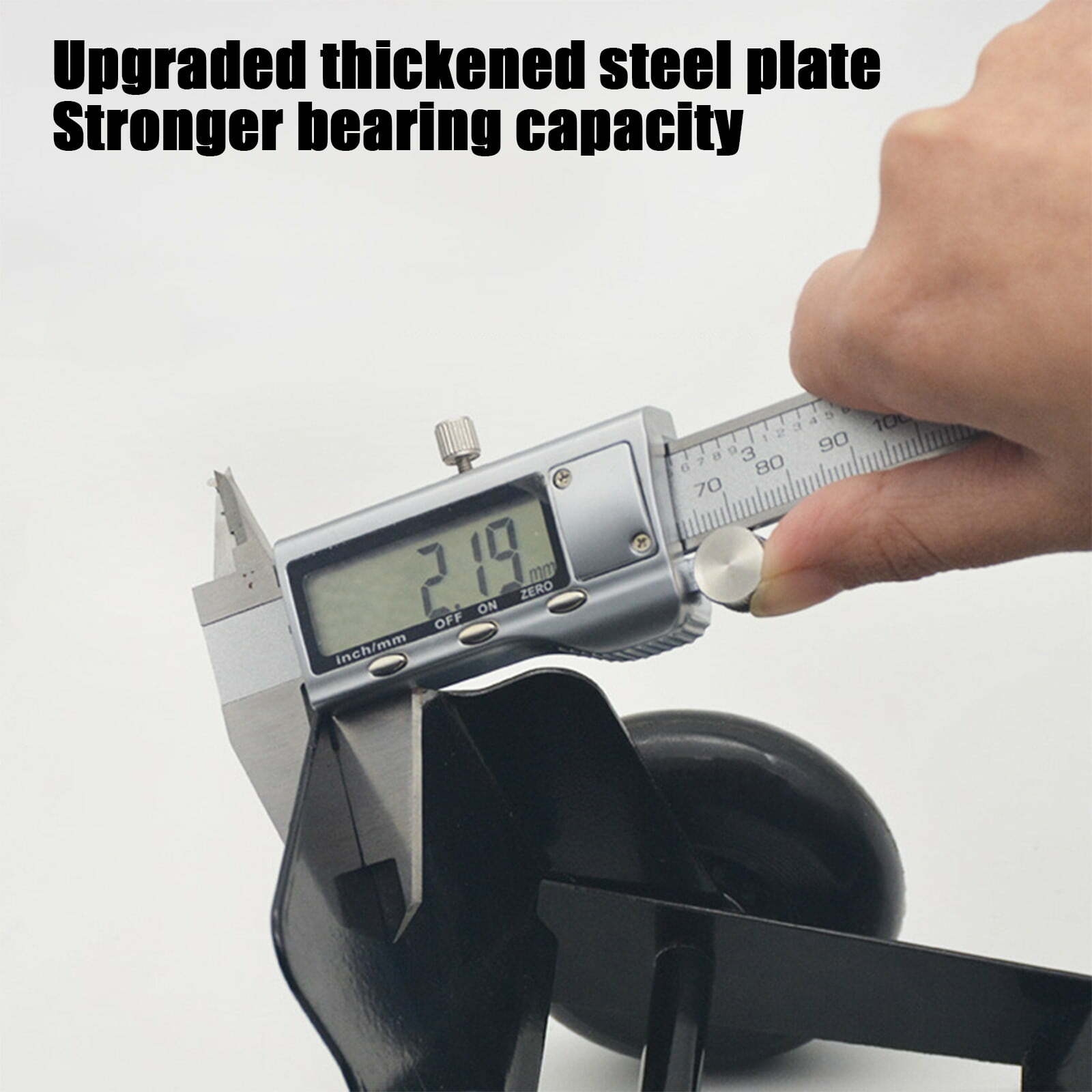 HOARBOEG Motorcycle Tire Dolly & Flat Tire Mover – Heavy-Duty 1000LB Foldable Trailer Booster for Cars, Bikes, Tricycles – Anti-Slip Rubber Wheels, Portable Emergency Tool (5.91*5.12*5.12in)