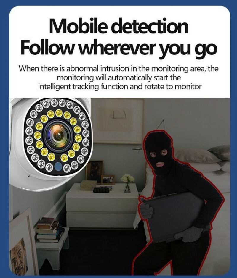 360 Degree Surveillance Camera: Wireless Outdoor Home Monitor with Remote Phone Access & Night Vision