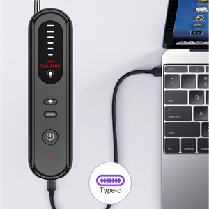 detector de errores y cámara ocultos