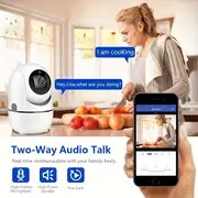 1080p hd wireless security camera with auto tracking motion detection night vision two way audio ideal for details 4