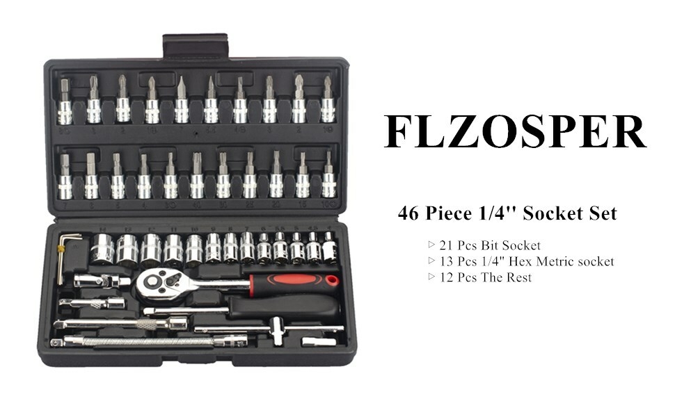 46 Piece 1/4'' Socket Set