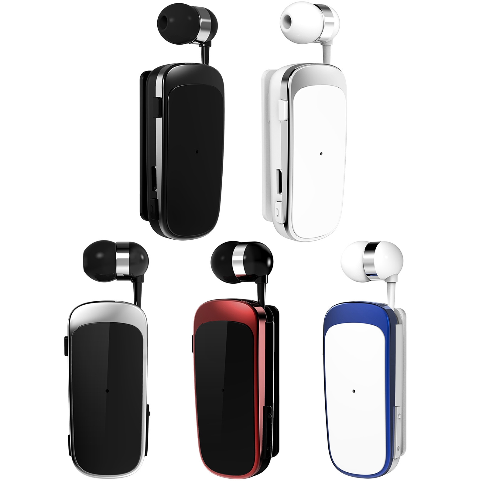 Fineblue K52 Bluetooth 4.0 Wireless Headset Stereo Headphone Clip-on Business Workout Driving Earphone Earbud Earpiece Handsfree