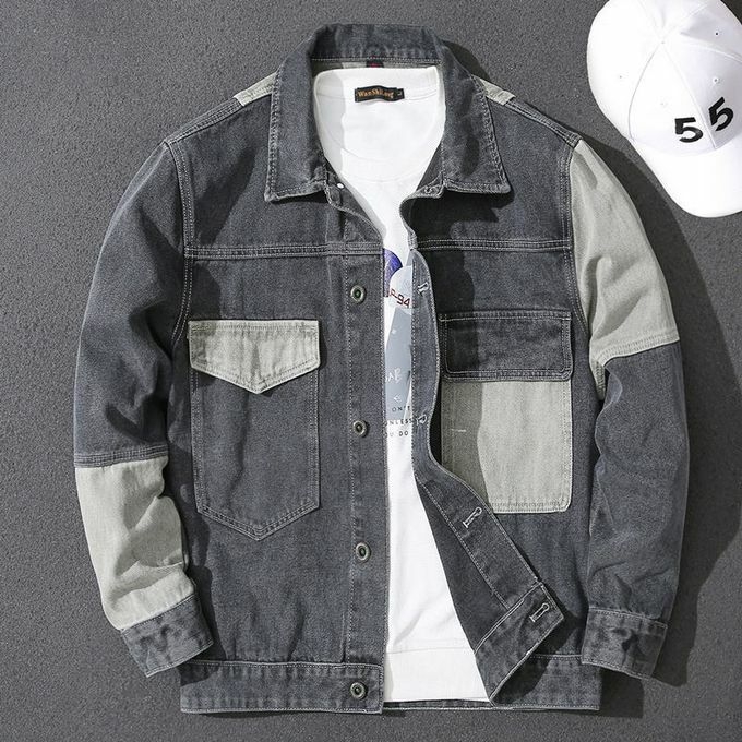 product_image_name-Fashion-Men's Casual Button Down Denim Jacket Classic Jean Coat-1