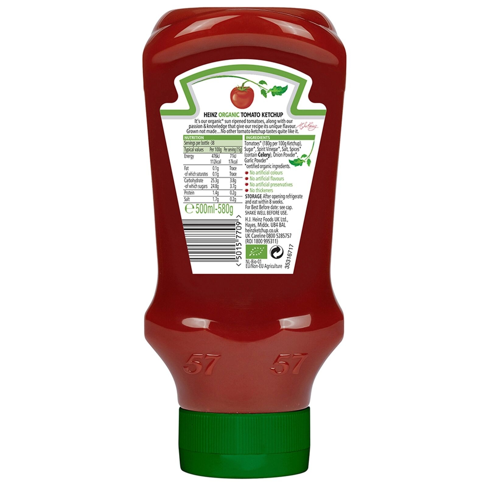Heinz Organic Tomato Ketchup 580 g