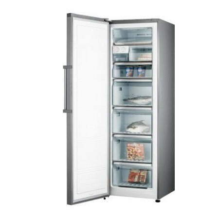 HISENSE CONGÉLATEUR VERTICAL 260 LITRES - 7 TIROIRS - SILVER - NO FROS – Oplayce.ci