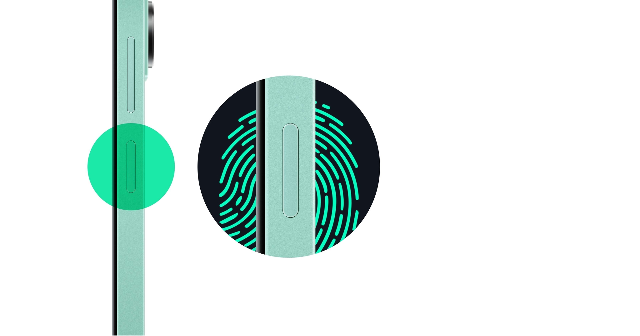 Capteur d'empreintes digitales latéral