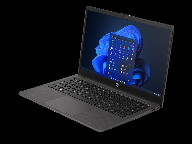 Ordinateur portable HP 240/246 14 pouces G10 6U DF DarkAsh NT HDcam FPR Catalogue Win11 BlancBG AvantGauche