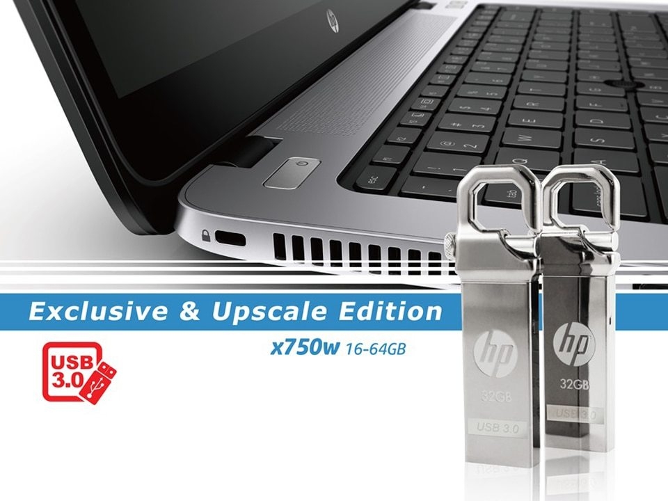 HP x750w USB Flash Drive USB 3.0 32GB 16GB High Speed Elegant Metal USB Stick 16gb Pendrive Flash Drive Customized Logo Pen drive (3)