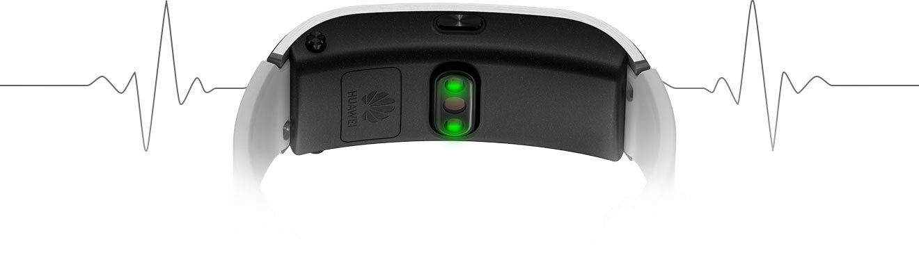 HUAWEI Talkband B5 montrant son capteur de moniteur