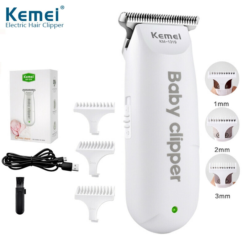 Tondeuse à cheveux électrique USB Kemei KM-1319 pour bébé, mini tondeuse portable, rechargeable et silencieuse, pour enfants et bébés | Lazada PH