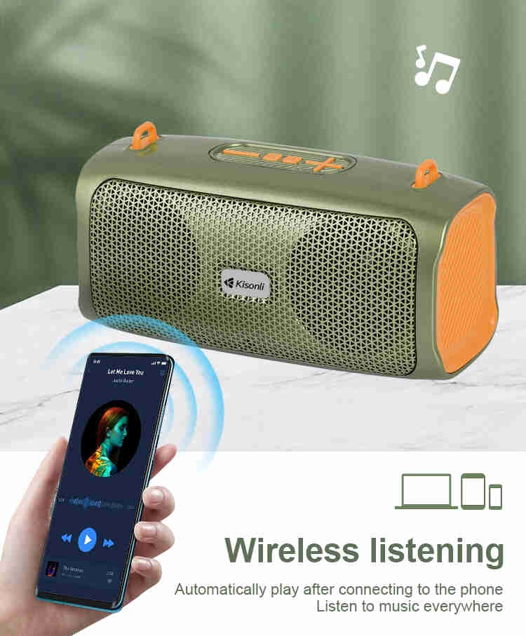 Kisonli KS-2003 guangzhou blue tooth radio portable blue tooth speaker brands