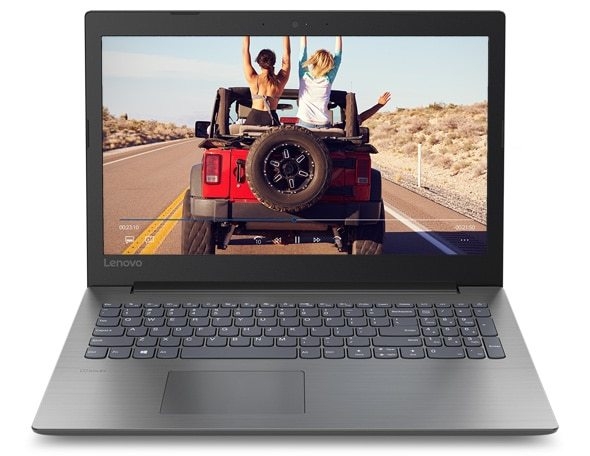 Lenovo Ideapad 330 (15), front view, open, showing display, keyboard, and touchpad.