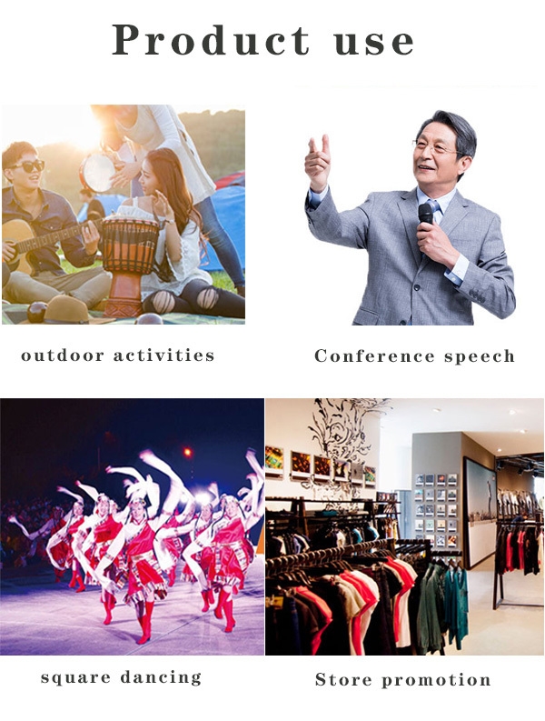 Double enceinte portable de karaoké pour cinéma maison, 6,5 pouces, rechargeable, avec LED RVB, microphone intégré, sans fil, pour téléphone portable