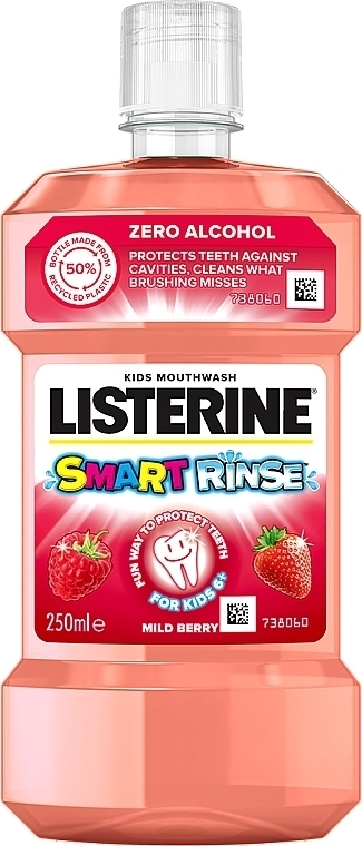 Bain de bouche, Fruits Rouges Listerine Smart Rinse Berry
