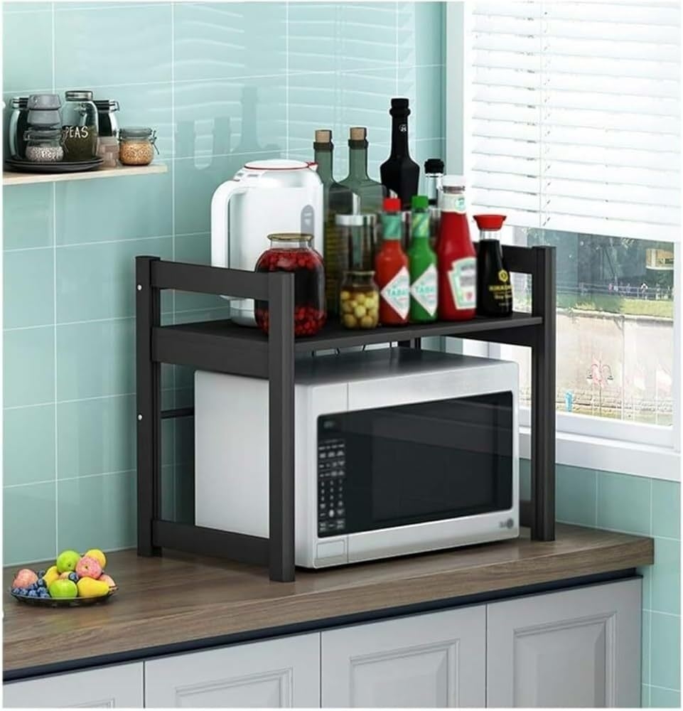 Générique Support de Four à Micro-Ondes Support de Four à Micro-Ondes  rétractable Support de Four à Micro-Ondes monocouche Cuisine Étagère de  Four à ...