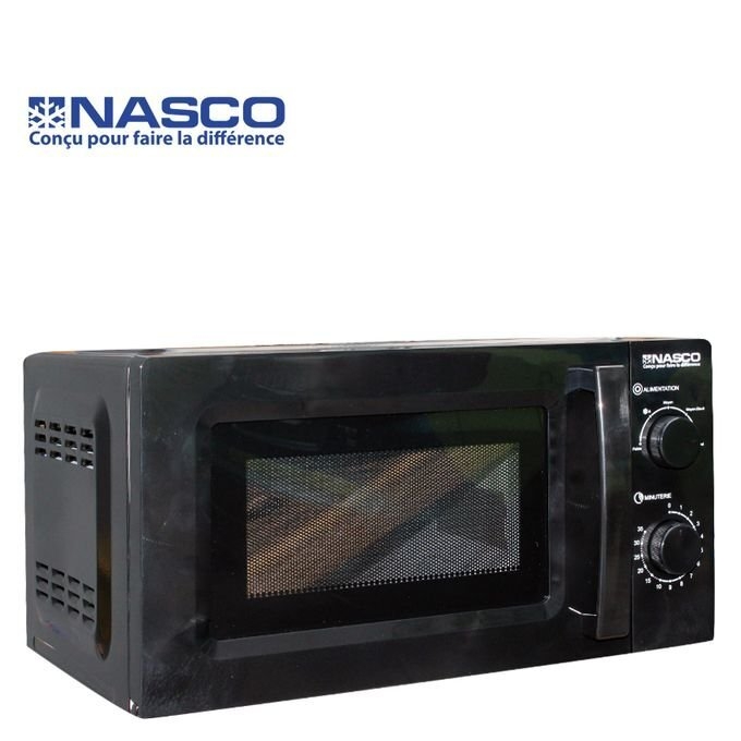 Nasco Micro-Onde – 20L – 700W – Noir – Garantie 3 Mois – Lemarchand