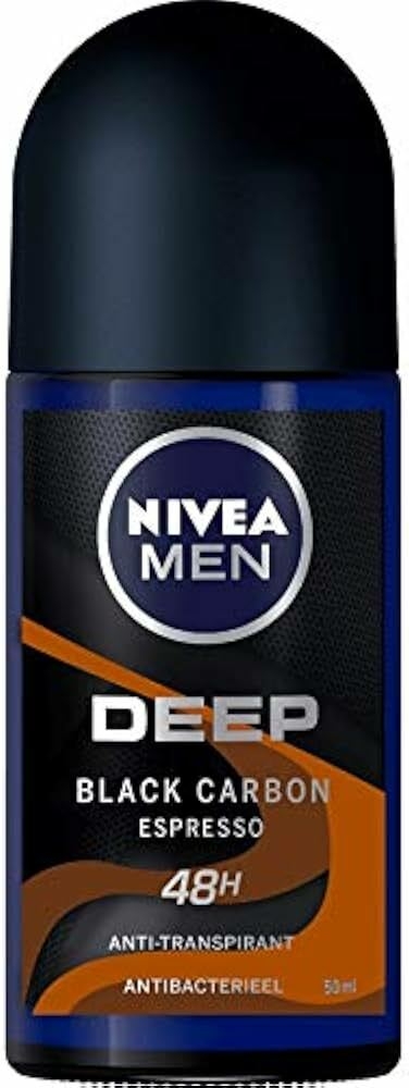 NIVEA Men Deep Black Carbon Espresso Lot de 3 déodorants roll-on 3 x 50 ml  : Amazon.fr: Beauté et Parfum
