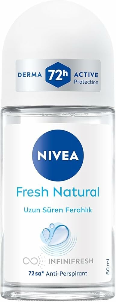 Nivea Fresh Natural Lot de 3 déodorants roll-on 50 ml : Amazon.fr: Beauté  et Parfum