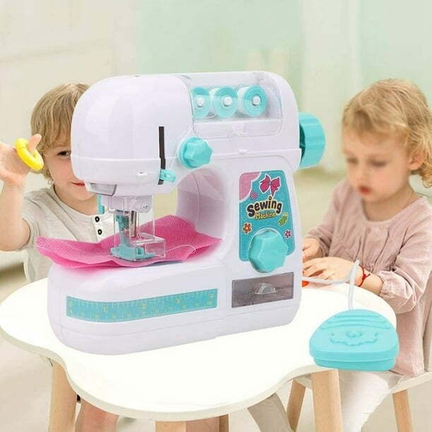 Mini Machine à Coudre - Portable Enfants Machine à Coudre Électrique Ménage Machine à Coudre Jouet Outil de Couture Éducatif Intéressant Jouet Cadeaux pour Enfants Filles Garçons Débutant