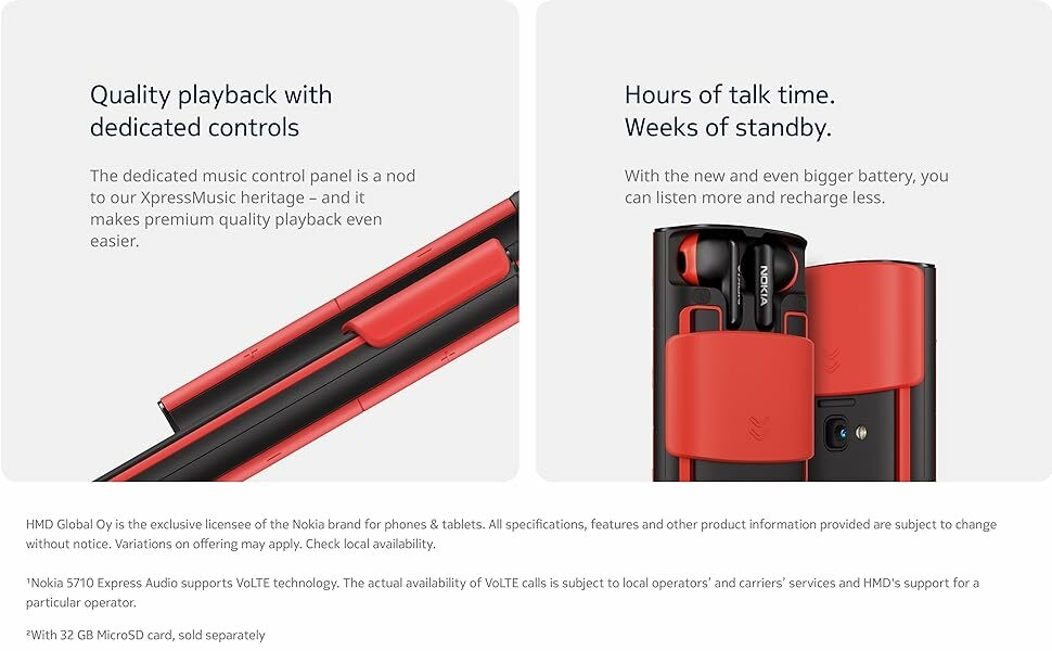 Batterie, appareil photo, lecteur MP3