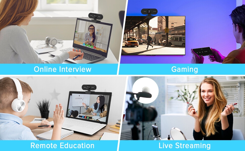 1080P Webcam with Microphone