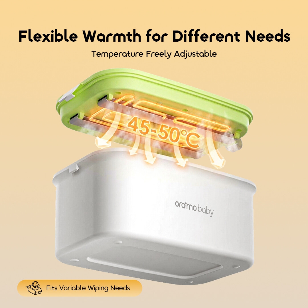 oraimo WarmEase Baby Wipe Warmer OBW-241A 03 flexible EN