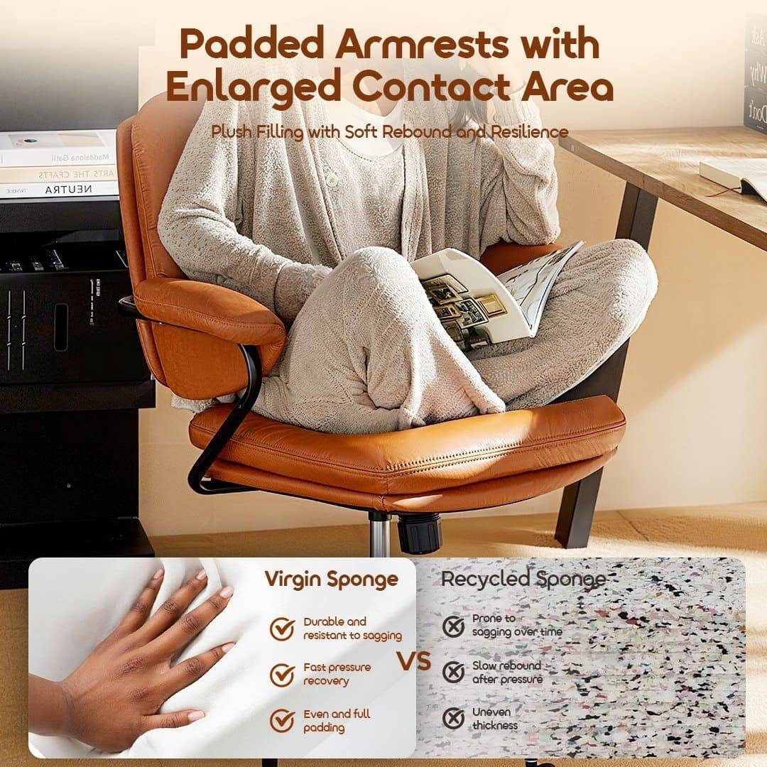 oraimo Office Chair-SoftNest OHS 007 Padded Armrests 6