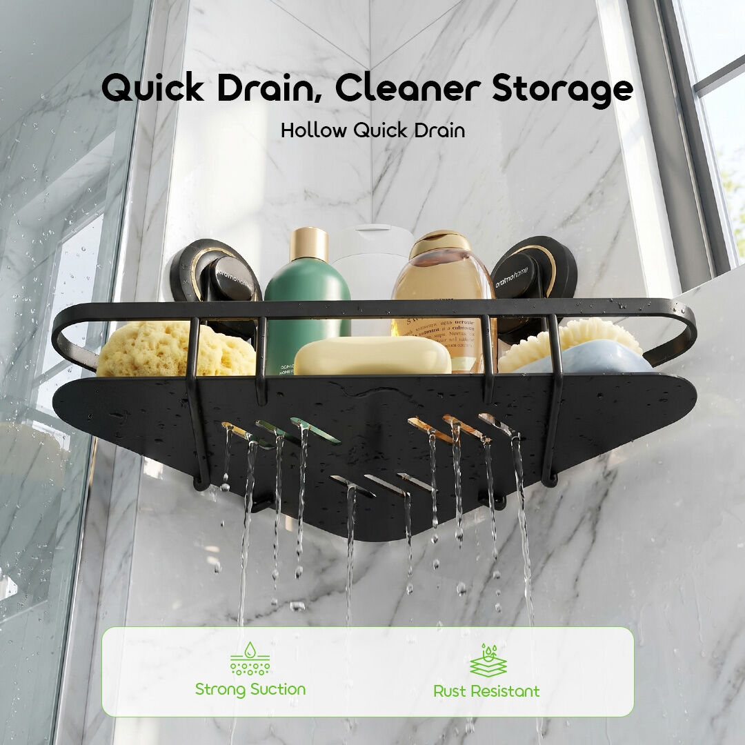 oraimo Corner Rack AngleFit OHES-003 07 Hollow Quick Drain Cleaner Storage